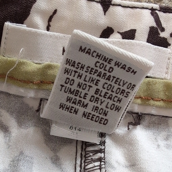 Merona | 100% Cotton A-Line Mini Skirt in Brown and Cream Size 12 - Picture 10 of 10